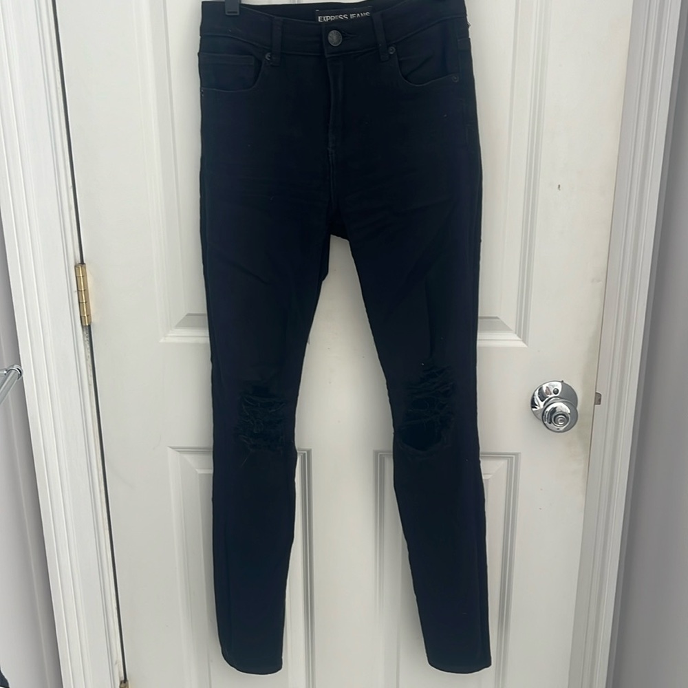 Express Black size size 2 high rise jeans